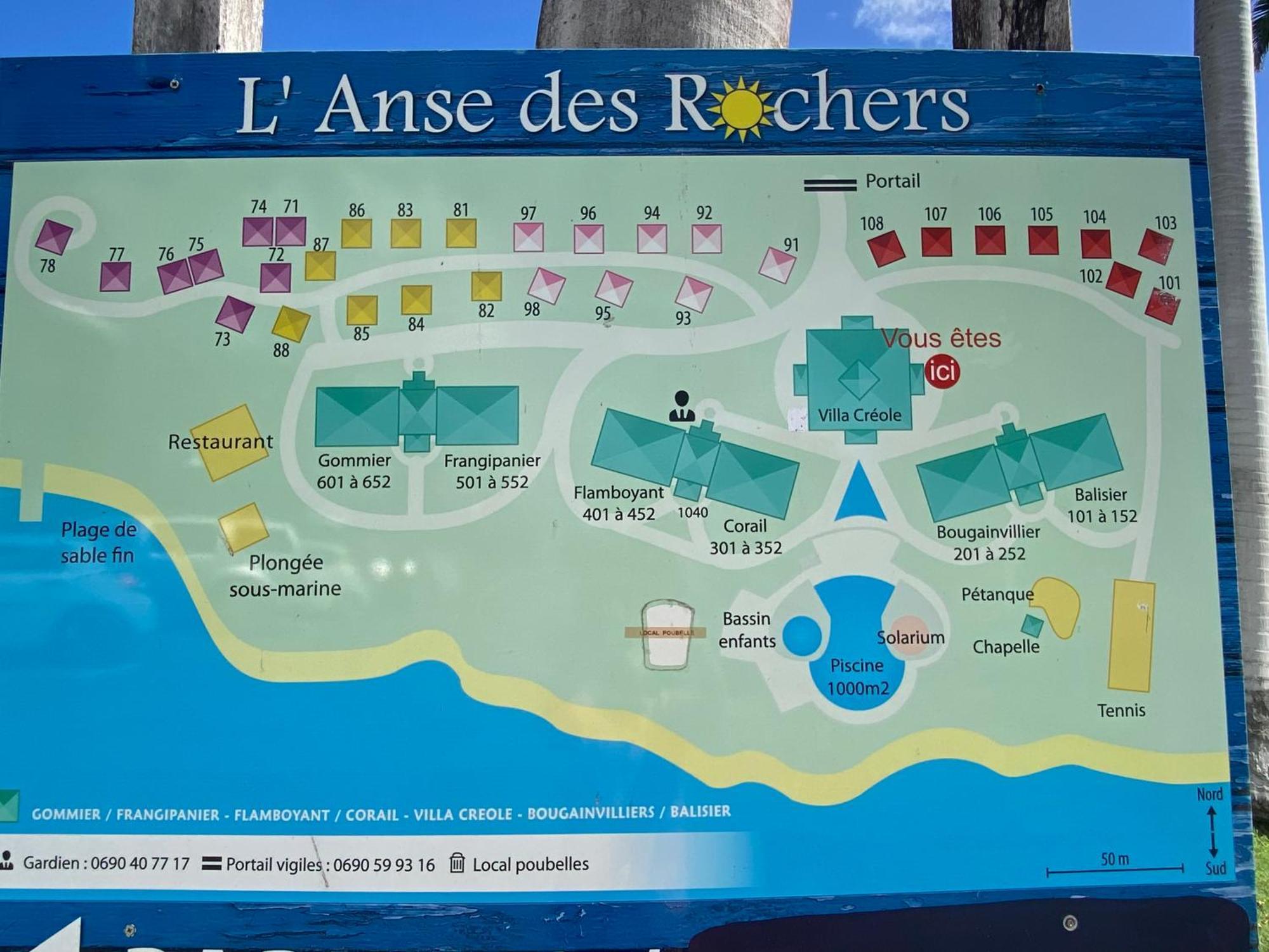Brin D'Ile Anse Des Rochers Vue Mer A 50 M De La Plage Et Piscine Saint-Francois  Exterior foto